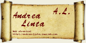 Andrea Linta vizit kartica